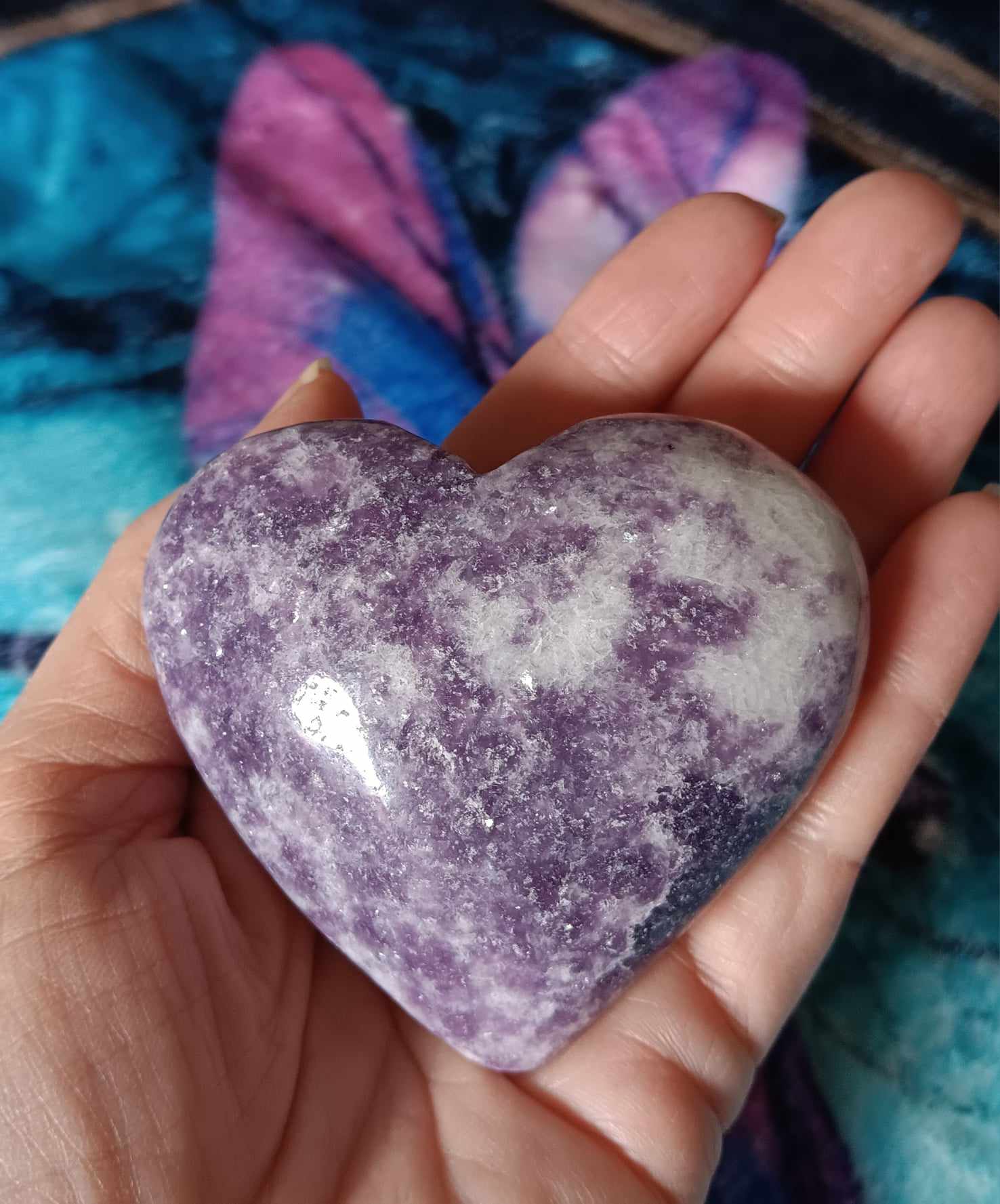 Purple Mica Heart